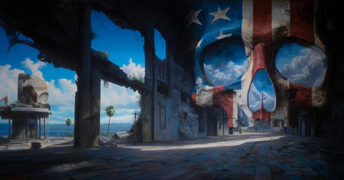 Ashes in the Shape of a Flag